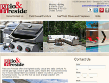 Tablet Screenshot of patiofireside.com
